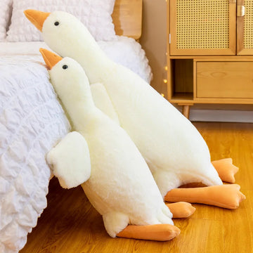 Giant Goose Plush Pillow 50–130cm – Funny Long Soft Duck Body Cushion for Sleeping & Gifts