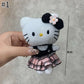 Winter Kitty Plush Keychain – Cute Scarf Cat Pendant, Soft Bag Charm & Car Decoration Gift