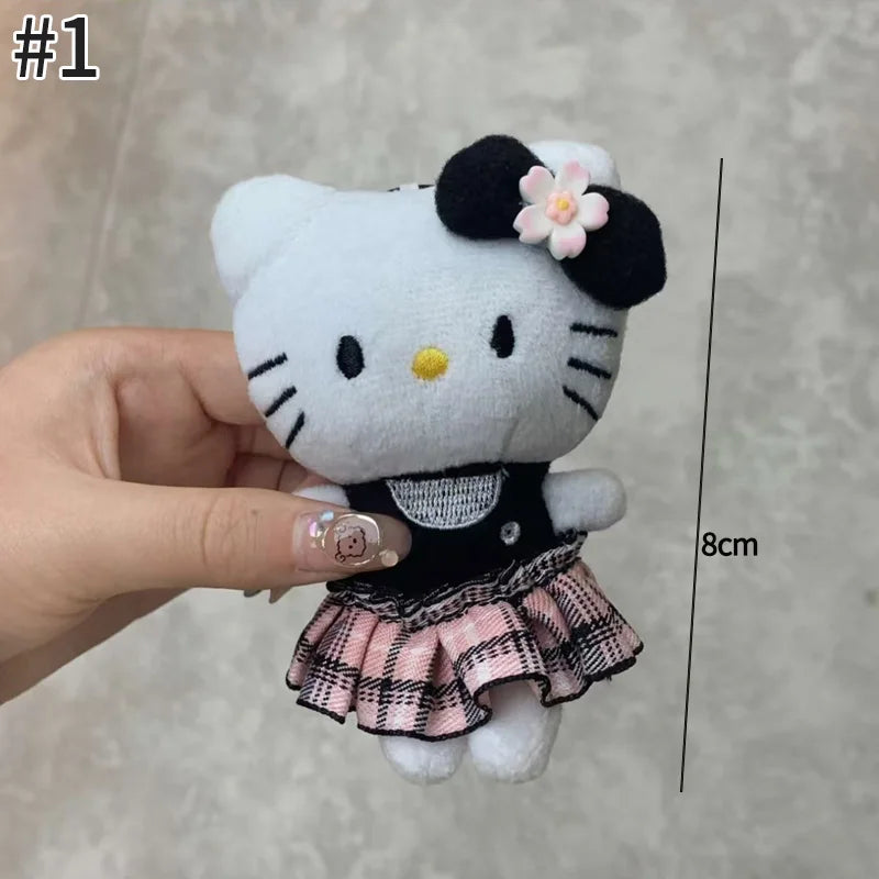 Winter Kitty Plush Keychain – Cute Scarf Cat Pendant, Soft Bag Charm & Car Decoration Gift