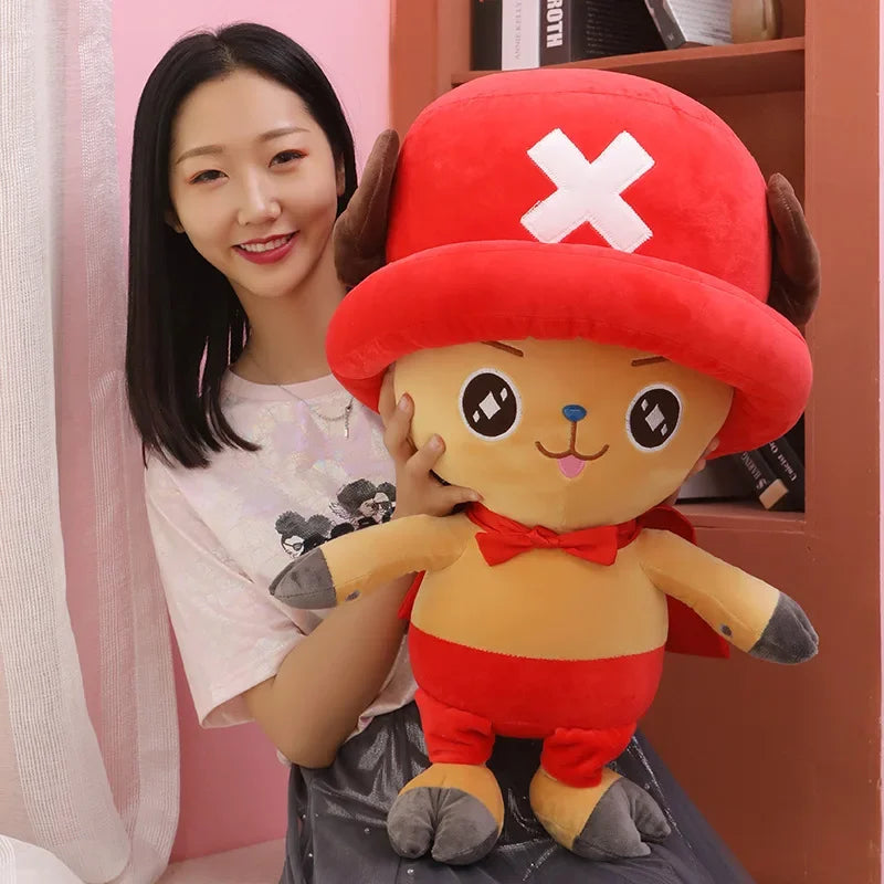 Cute Reindeer Plush Toy 35cm – Soft Anime-Inspired Stuffed Doll Bedroom Decoration Gift