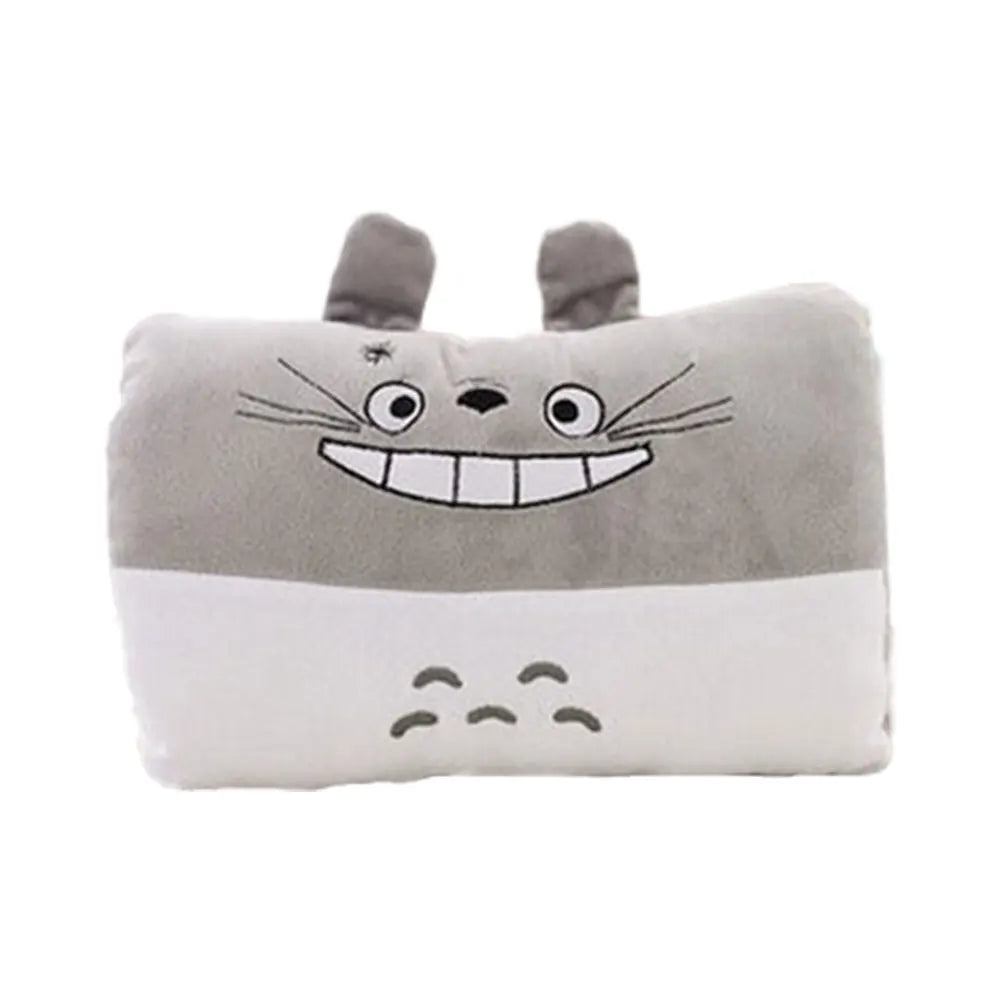 Bear Plush Hand Warmer Pillow – Cute Cartoon Nap Cushion with Cozy Hand Warmer Gloves