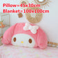 My Melody Plush Pillow – Large Soft Kawaii Bunny Hug Cushion, Cute Sofa Decorative Plush Toy