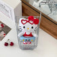 Winter Kitty Plush Keychain – Cute Scarf Cat Pendant, Soft Bag Charm & Car Decoration Gift