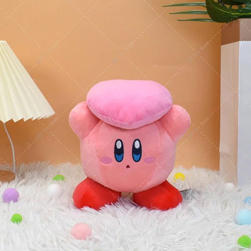 Cute Pink Star Plush Toy – Soft Anime-Inspired Round Character Stuffed Doll Gift