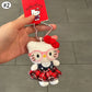 Winter Kitty Plush Keychain – Cute Scarf Cat Pendant, Soft Bag Charm & Car Decoration Gift