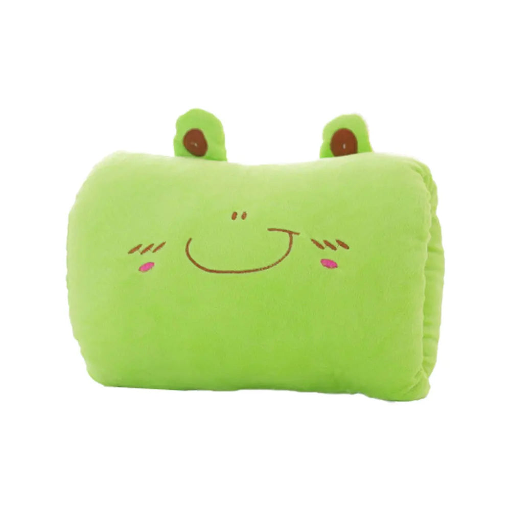 Bear Plush Hand Warmer Pillow – Cute Cartoon Nap Cushion with Cozy Hand Warmer Gloves