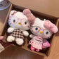Winter Kitty Plush Keychain – Cute Scarf Cat Pendant, Soft Bag Charm & Car Decoration Gift