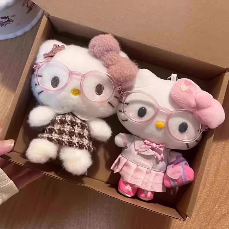 Winter Kitty Plush Keychain – Cute Scarf Cat Pendant, Soft Bag Charm & Car Decoration Gift