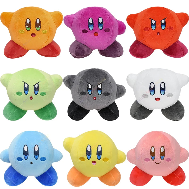 Cute Pink Star Plush Toy – Soft Anime-Inspired Round Character Stuffed Doll Gift