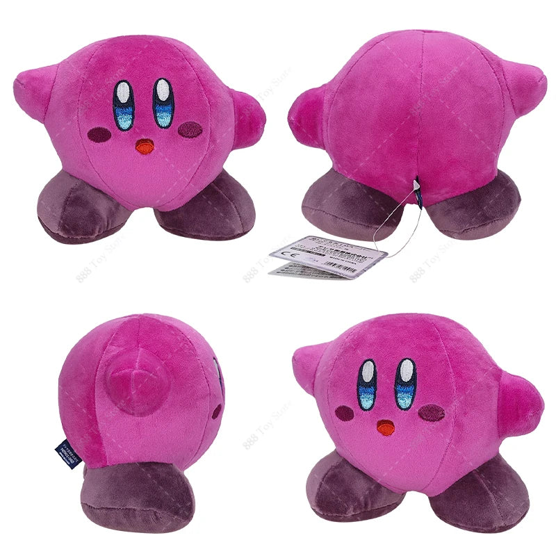 Cute Pink Star Plush Toy – Soft Anime-Inspired Round Character Stuffed Doll Gift