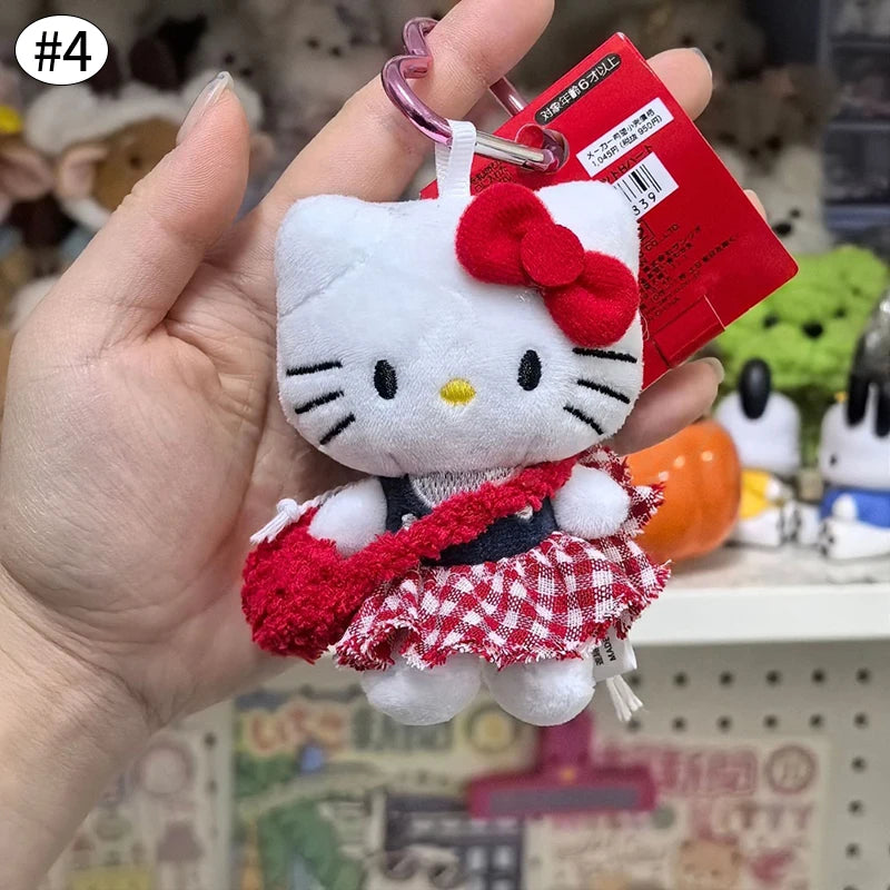 Winter Kitty Plush Keychain – Cute Scarf Cat Pendant, Soft Bag Charm & Car Decoration Gift
