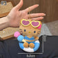 Winter Kitty Plush Keychain – Cute Scarf Cat Pendant, Soft Bag Charm & Car Decoration Gift