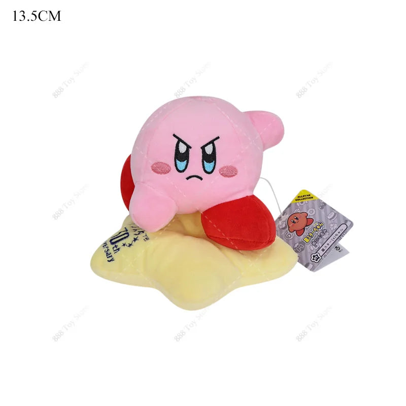 Cute Pink Star Plush Toy – Soft Anime-Inspired Round Character Stuffed Doll Gift
