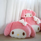 My Melody Plush Pillow – Large Soft Kawaii Bunny Hug Cushion, Cute Sofa Decorative Plush Toy