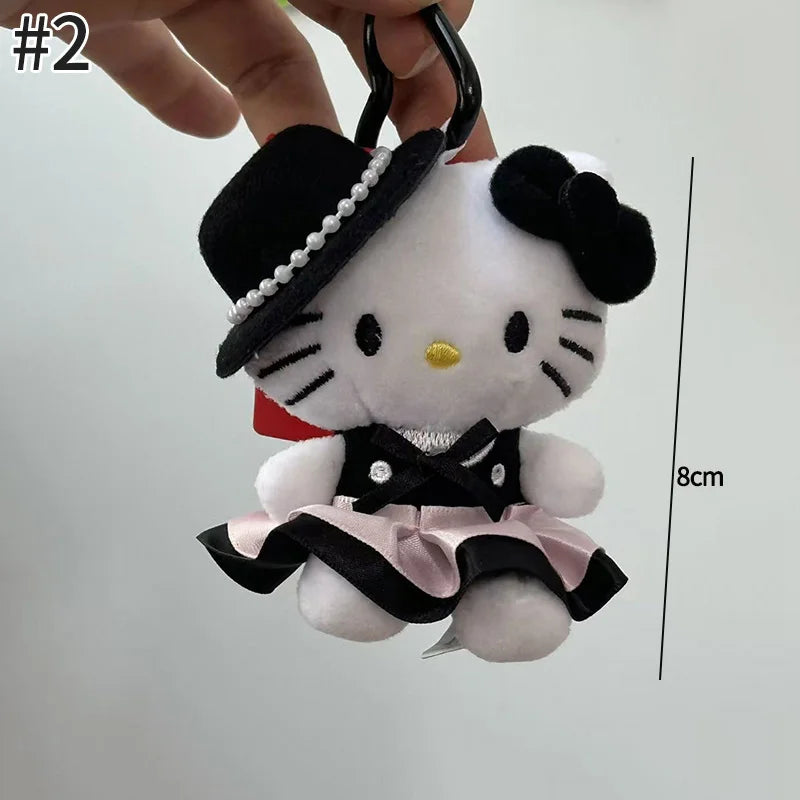 Winter Kitty Plush Keychain – Cute Scarf Cat Pendant, Soft Bag Charm & Car Decoration Gift