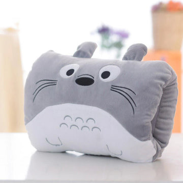 Bear Plush Hand Warmer Pillow – Cute Cartoon Nap Cushion with Cozy Hand Warmer Gloves